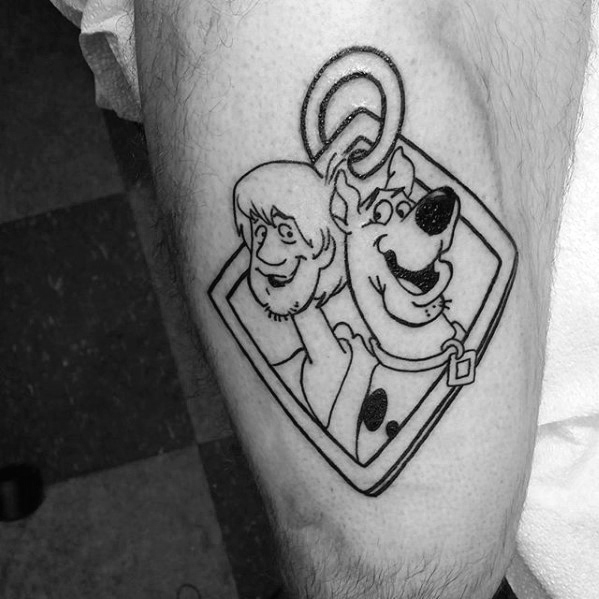 60 Scooby Doo Tattoo Designs für Männer CartoonTinte Ideen Mann