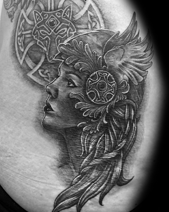 60 Valkyrie Tattoo Designs für Männer nordischen Mythologie Tinte