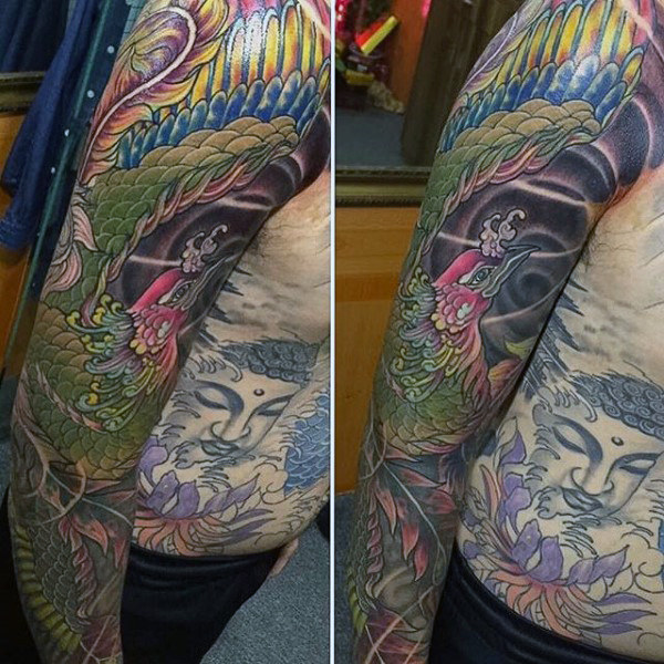 60 Phoenix Tattoo Designs für Männer Ein 1.400 Jahre alter Vogel