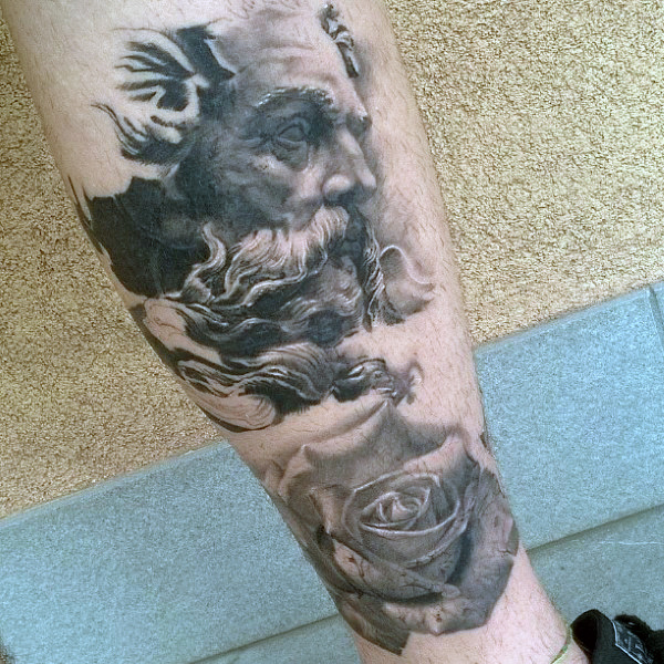80 Zeus Tattoo Designs für Männer Ein Thunderbolt der Ideen Mann