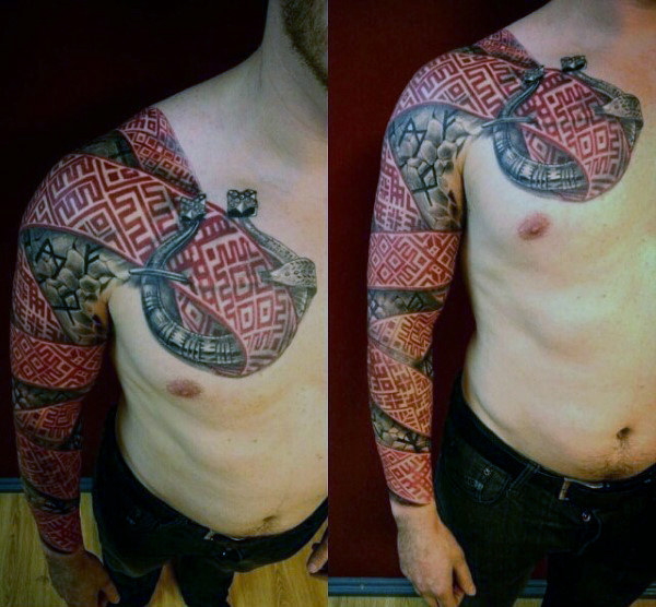 80 Rune Tattoos für Männer germanische Schriftzug DesignIdeen Mann