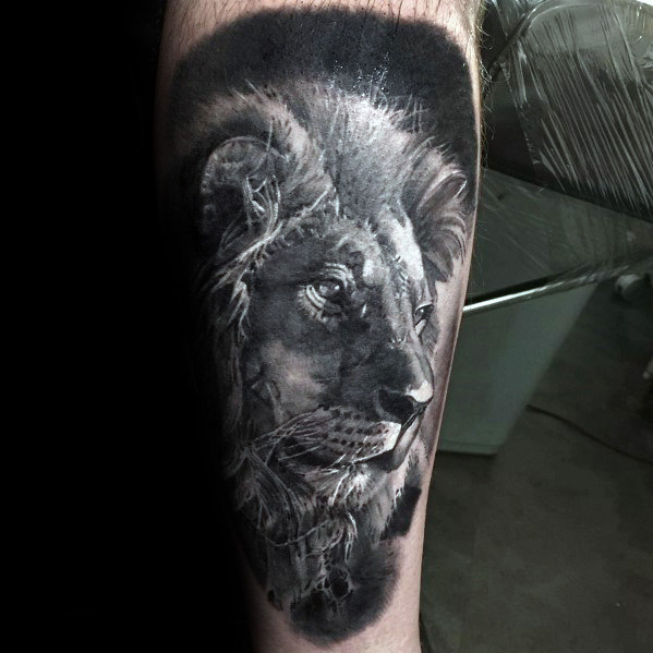 50 realistische Löwen Tattoo Designs für Männer Felidae Ink Ideen