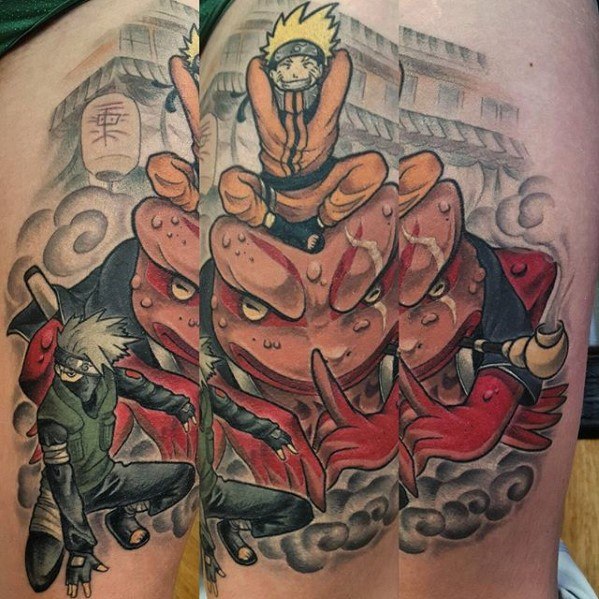 30 Kakashi Tattoo Designs für Männer Anime Ink Ideen Mann Stil Tattoo