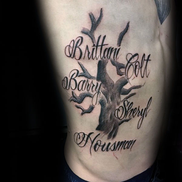 60 Stammbaum TattooDesigns für Männer Kinship Ink Ideen Mann Stil