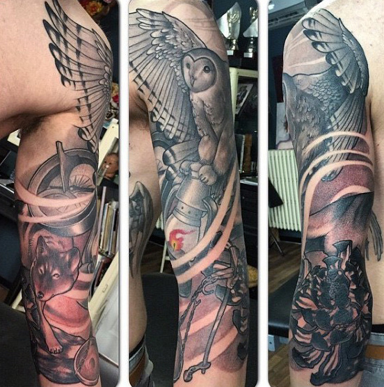 70 Eule Tattoos für Männer Kreatur der Nacht Designs Mann Stil Tattoo