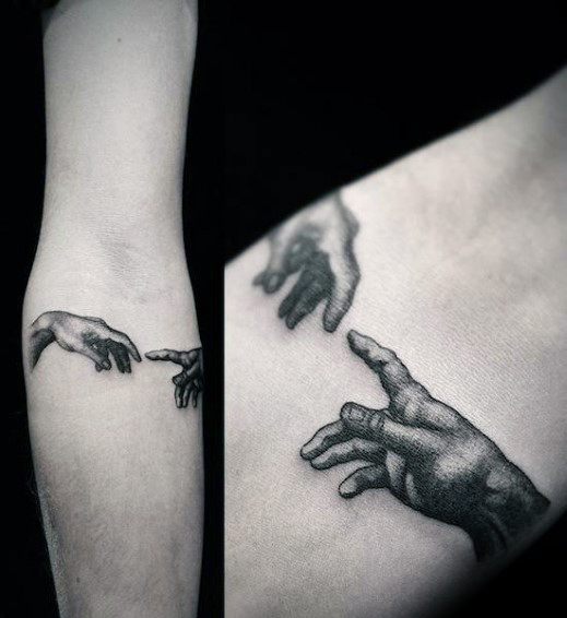 60 Die Schaffung von Adam Tattoo Designs für Männer Michelangelo