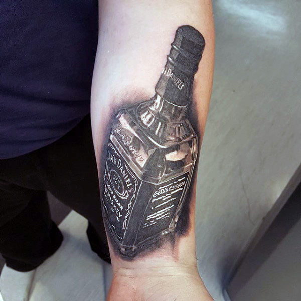 60 Jack Daniels TattooDesigns für Männer Whiskey Ink Ideen Mann