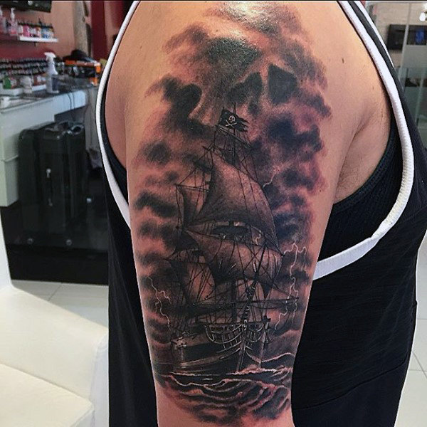 75 SchwarzWeißTattoos für Männer Masculine Ink Designs Mann Stil