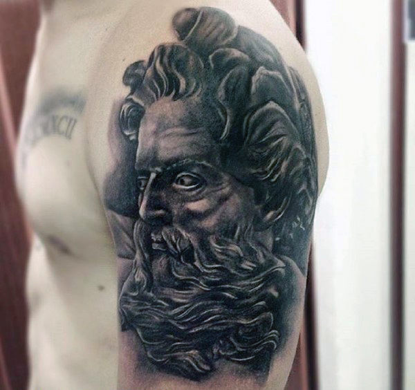 80 Zeus Tattoo Designs für Männer Ein Thunderbolt der Ideen Mann