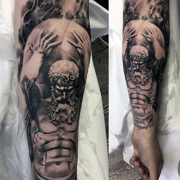 60 römische Statue Tattoo Designs für Männer Stein Tinte Ideen Mann