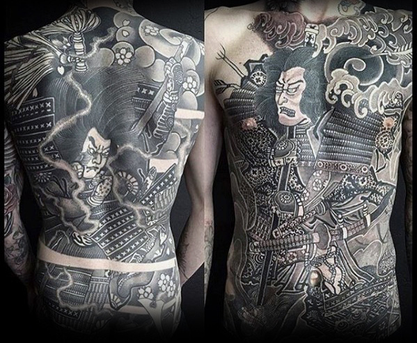 50 japanische Brust Tattoos für Männer maskuline DesignIdeen Mann