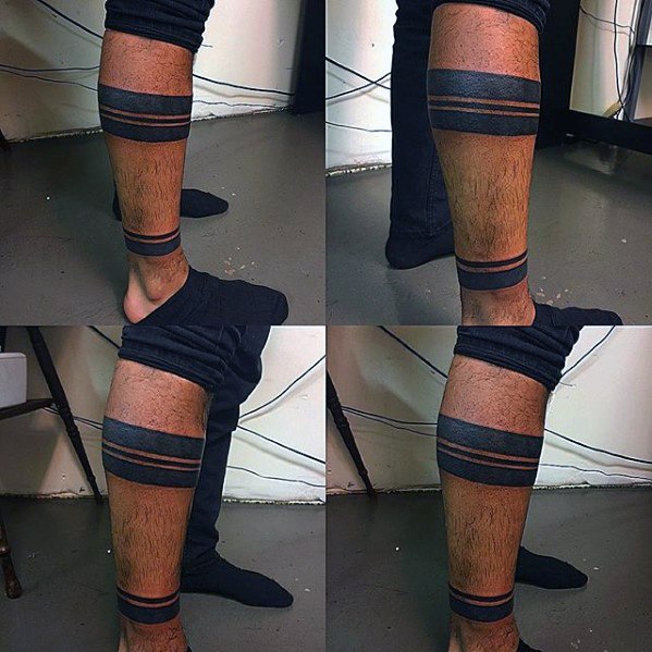 60 Knöchel Band Tattoos für Männer Unterschenkel DesignIdeen Mann