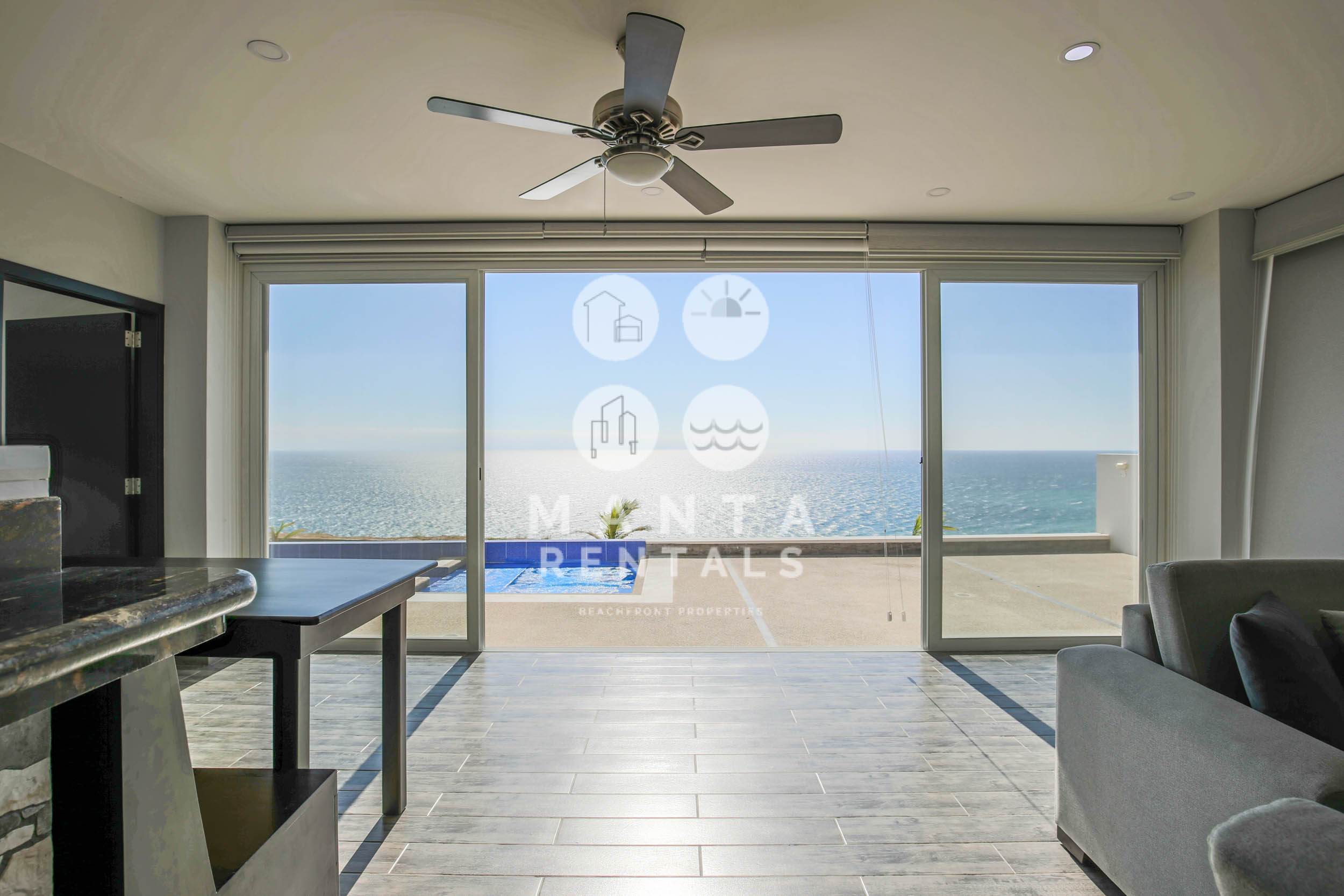 3 Bedroom Oceanfront House For Rent in Santa Marianita Manta Rentals