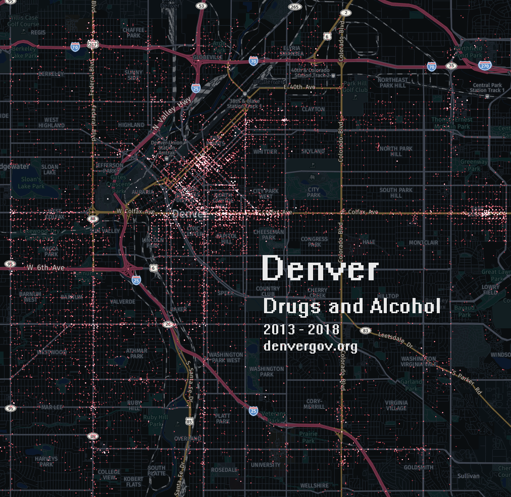 Denver Drugs and Alcohol Maps