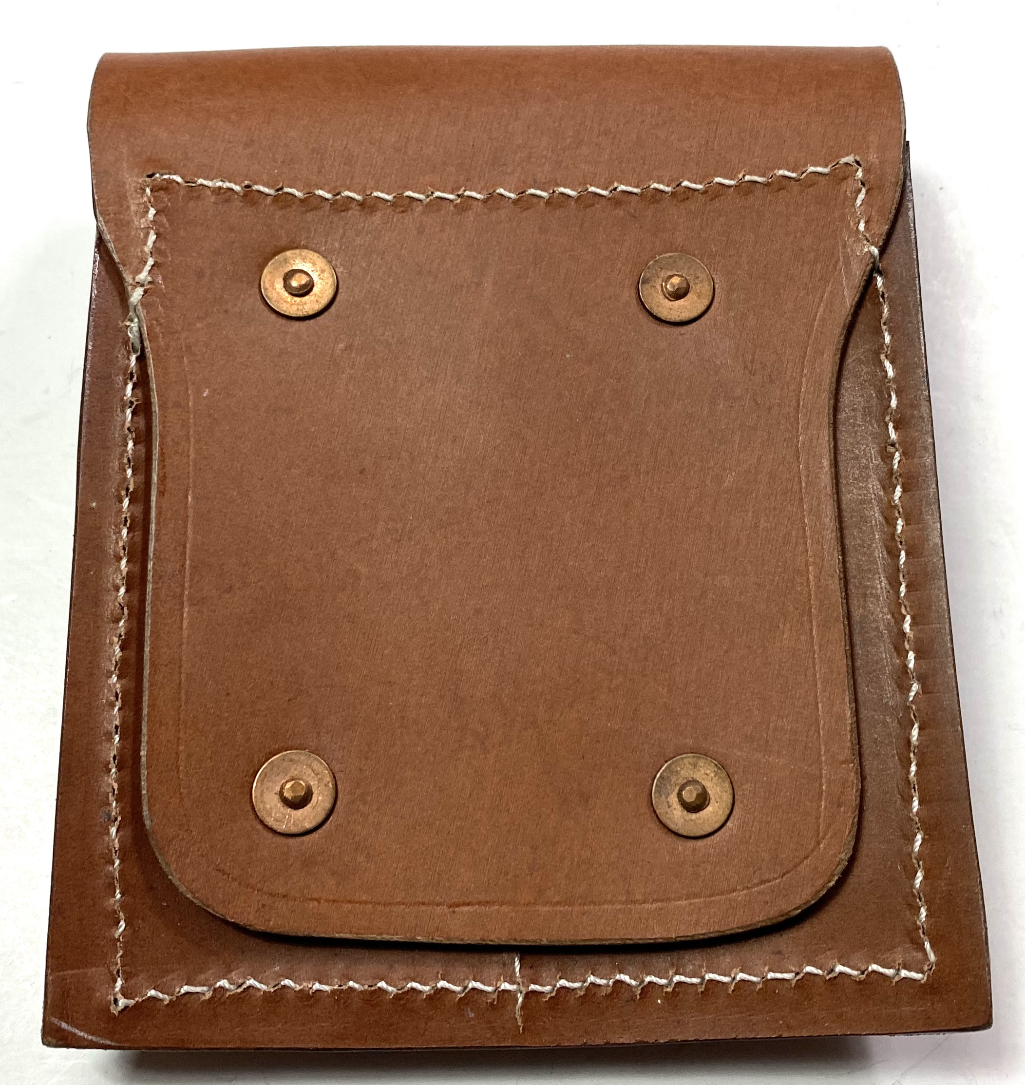 M1911 .45 PISTOL MAGAZINE POUCHLEATHER, “US” MARKED Man The Line