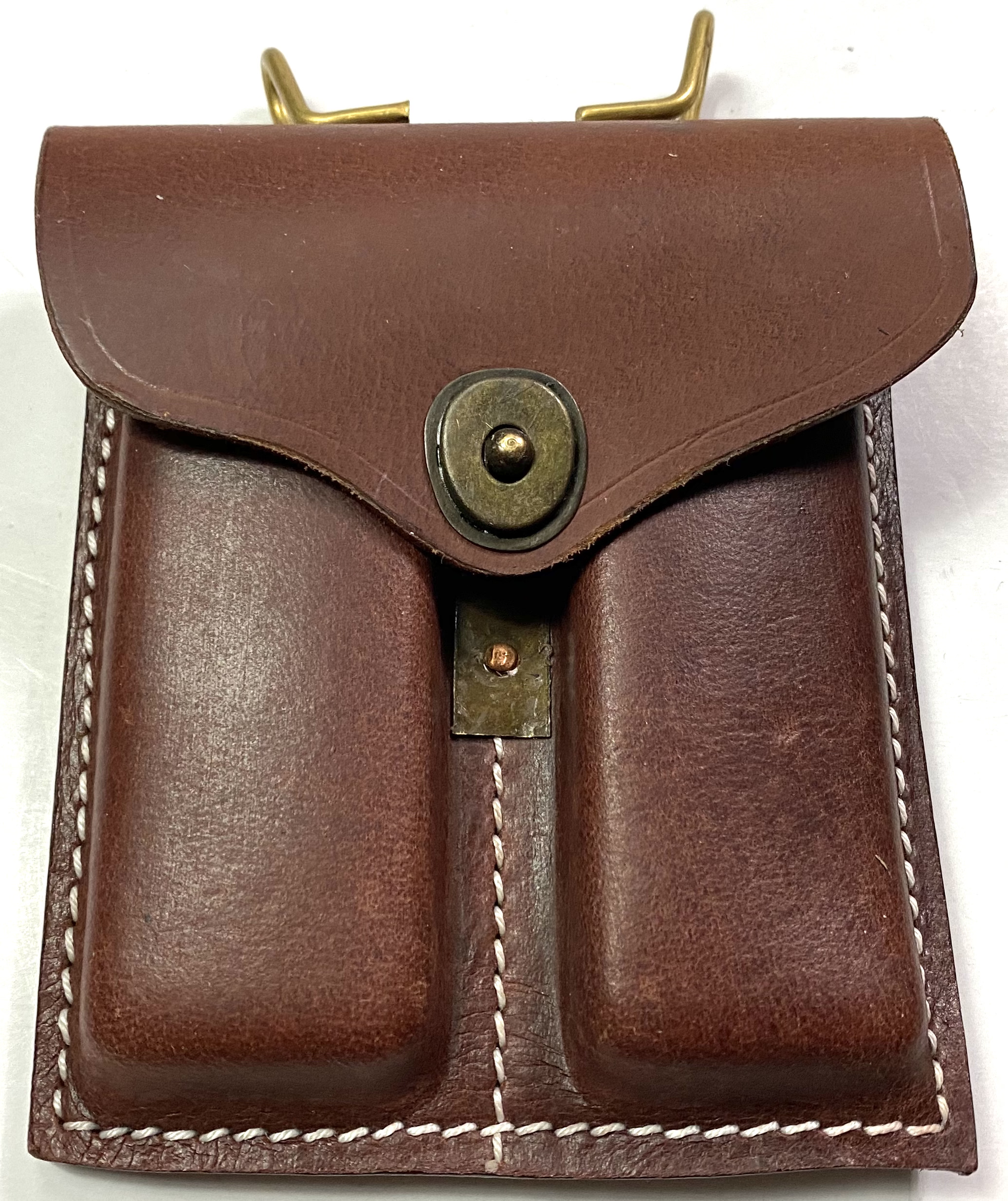 M1911 .45 PISTOL MAGAZINE POUCHLEATHER, UNMARKED Man The Line