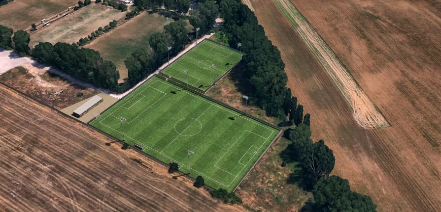 Migliaretto, Ecco Il Progetto Per I Nuovi Campi Sintetici Del Centro Sportivo S.egidio S.pio X - Mantovauno.it 432_x_895_jpg