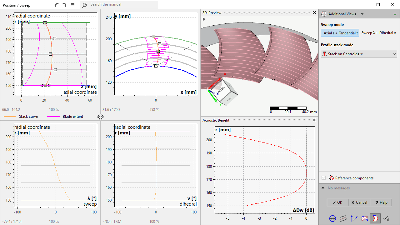 Impeller > Airfoil/ Hydrofoil design > Blade sweep