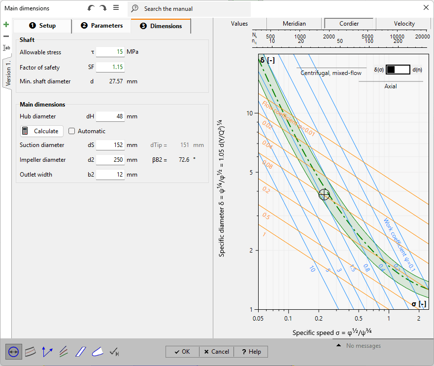 Impeller > Main dimensions > Centrifugal Compressor > Dimensions