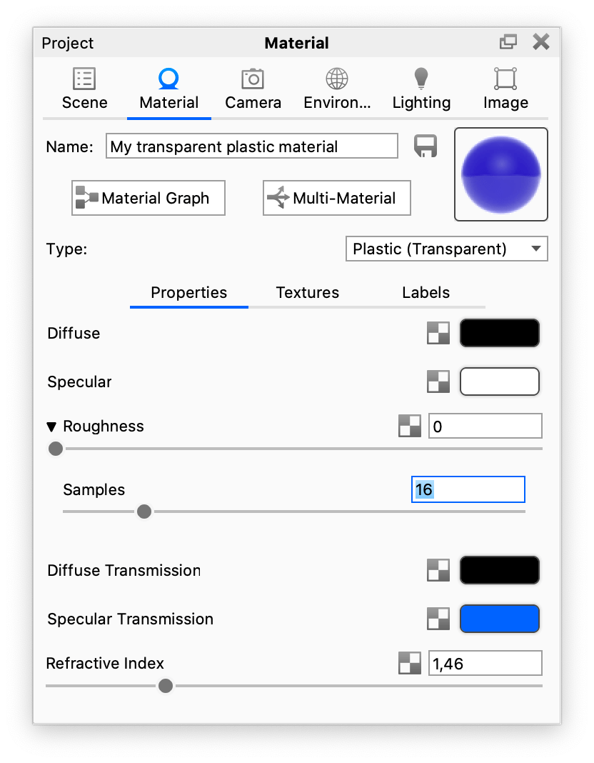 Plastic (Transparent) Keyshot Manual
