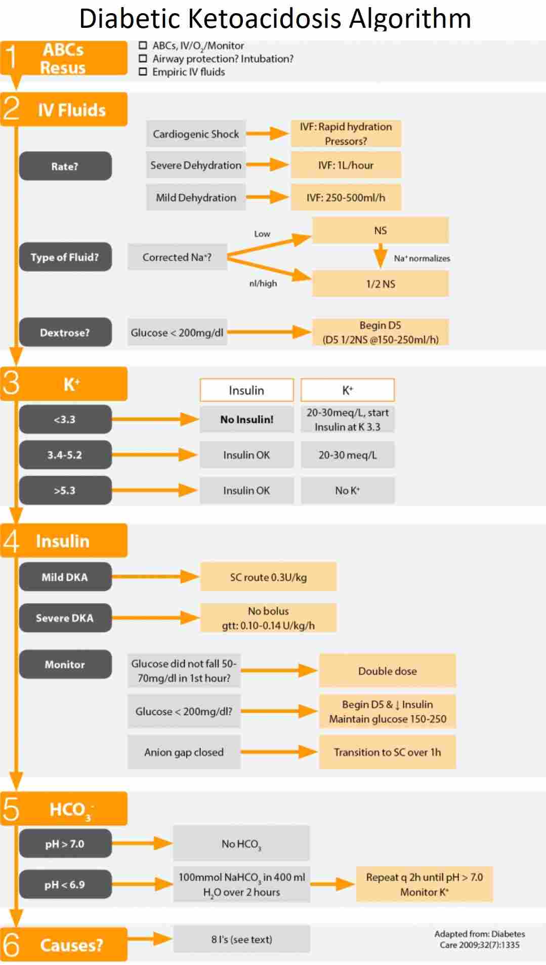 Diabetic Ketoacidosis (DKA) Algorithm Manual of Medicine