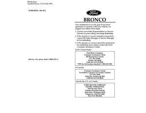 Manuals for Ford Cars