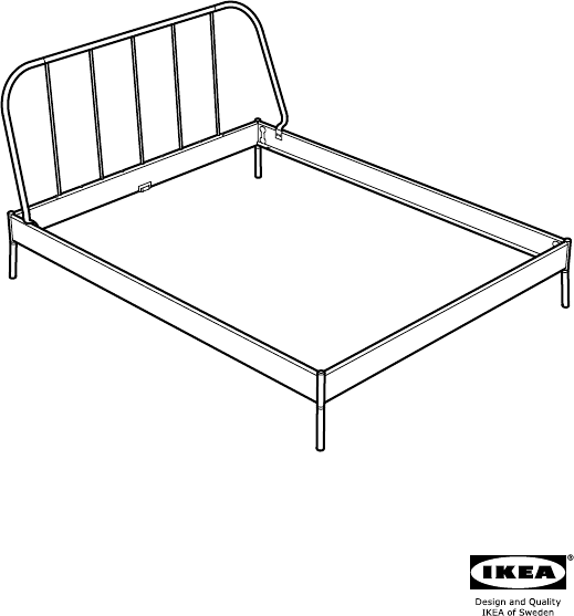 説明書 イケア KOPARDAL ベッドフレーム