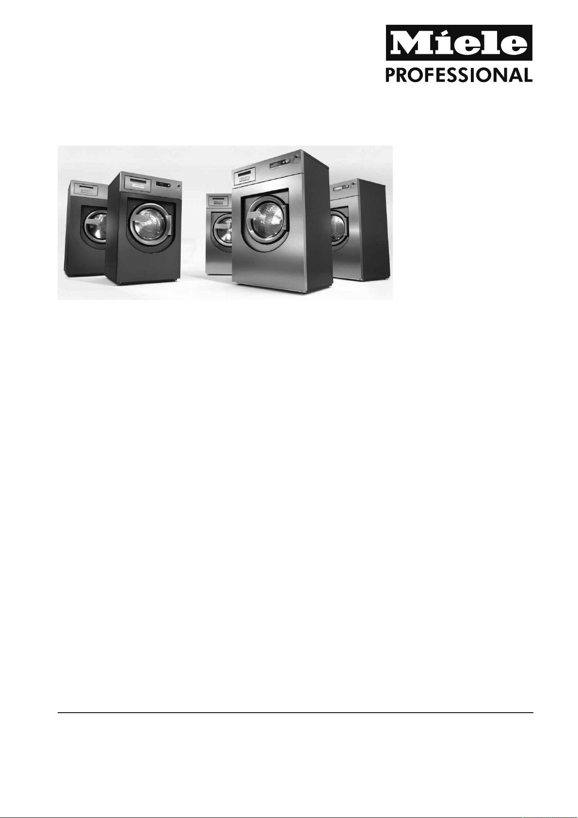 Manual Miele W 413 Washing Machine