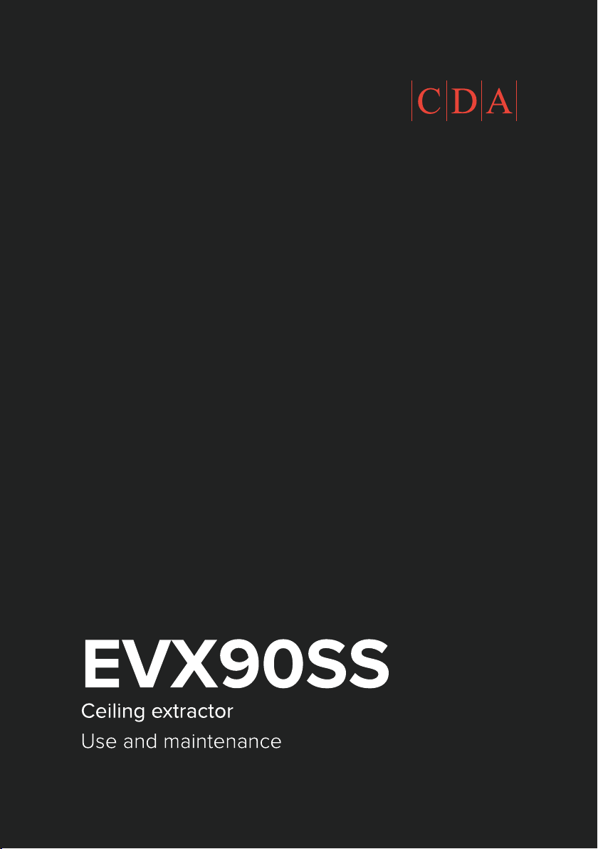 Manual CDA EVX90SS Cooker Hood