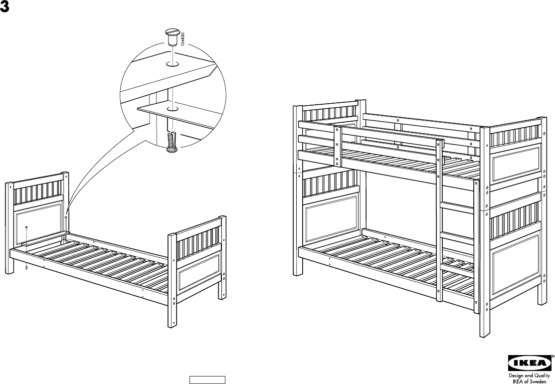 Mode d’emploi IKEA HEMNES Structure lits superposés