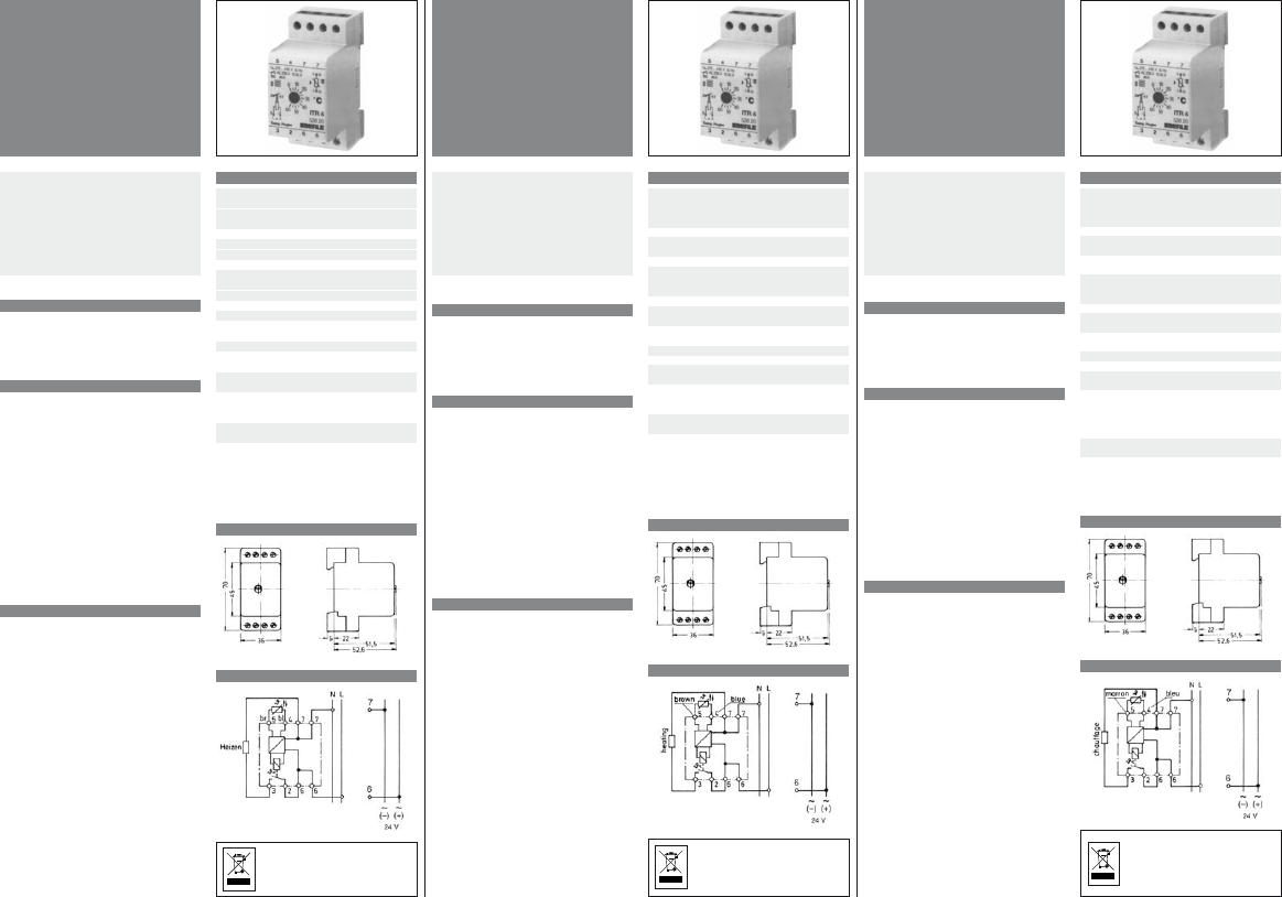 Bedienungsanleitung Eberle ITR 4 528 20 Thermostat