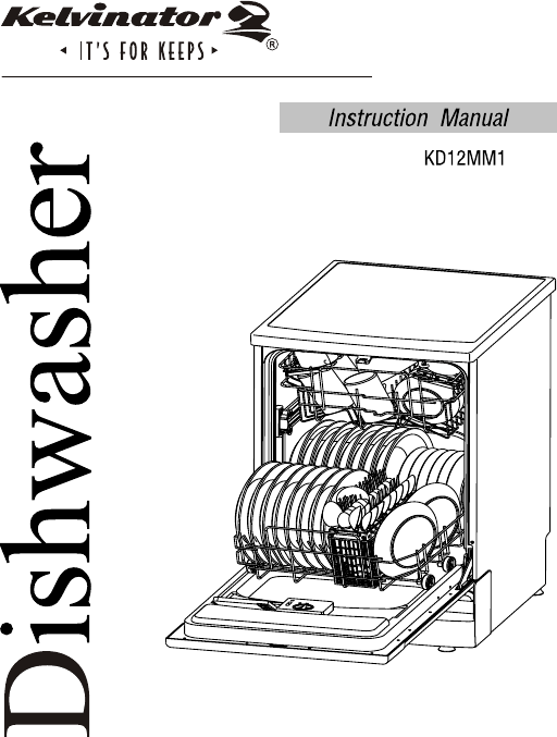 Manual Kelvinator KD12MM1 Dishwasher