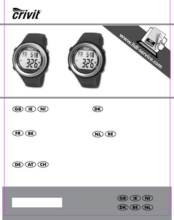 Manual Crivit IAN 309652 Sports Watch