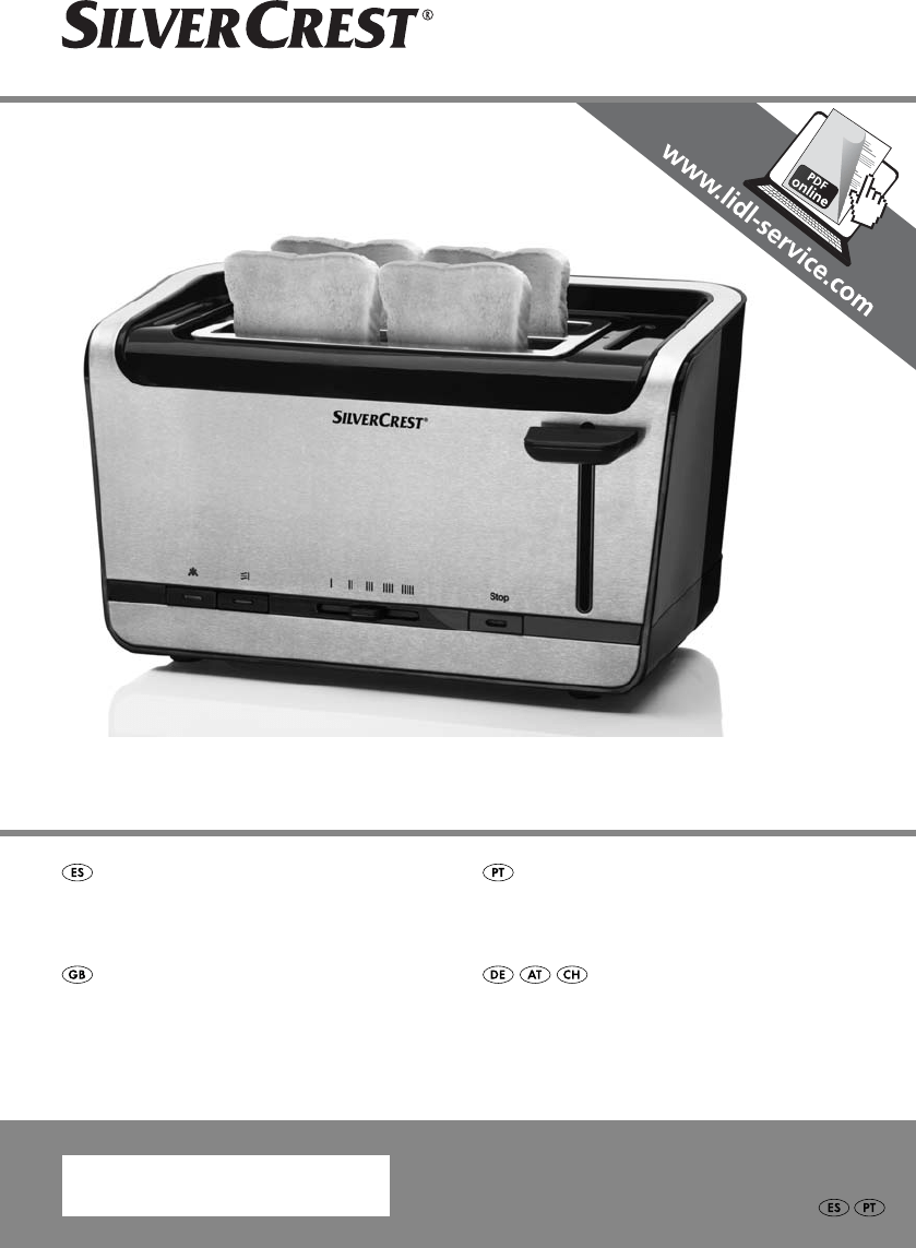 Bedienungsanleitung SilverCrest SDLTD 1400 A1 Toaster