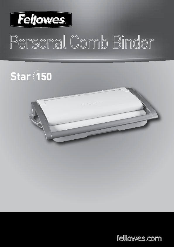 Manual Fellowes Star 150 Binding Machine