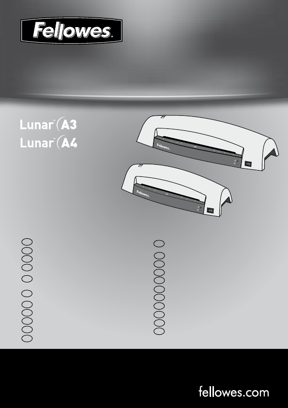 Manual Fellowes Lunar A4 Laminator