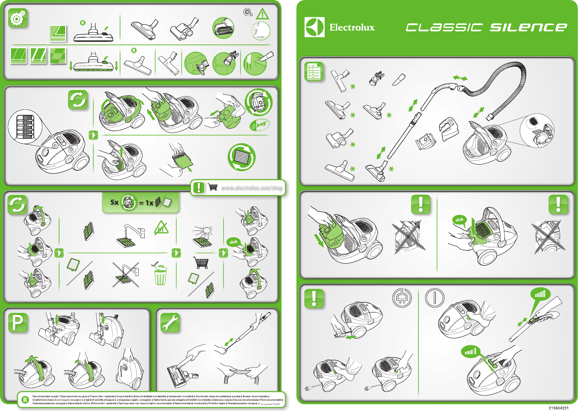 Manual Electrolux Classic Silence ZCS2000EL Vacuum Cleaner