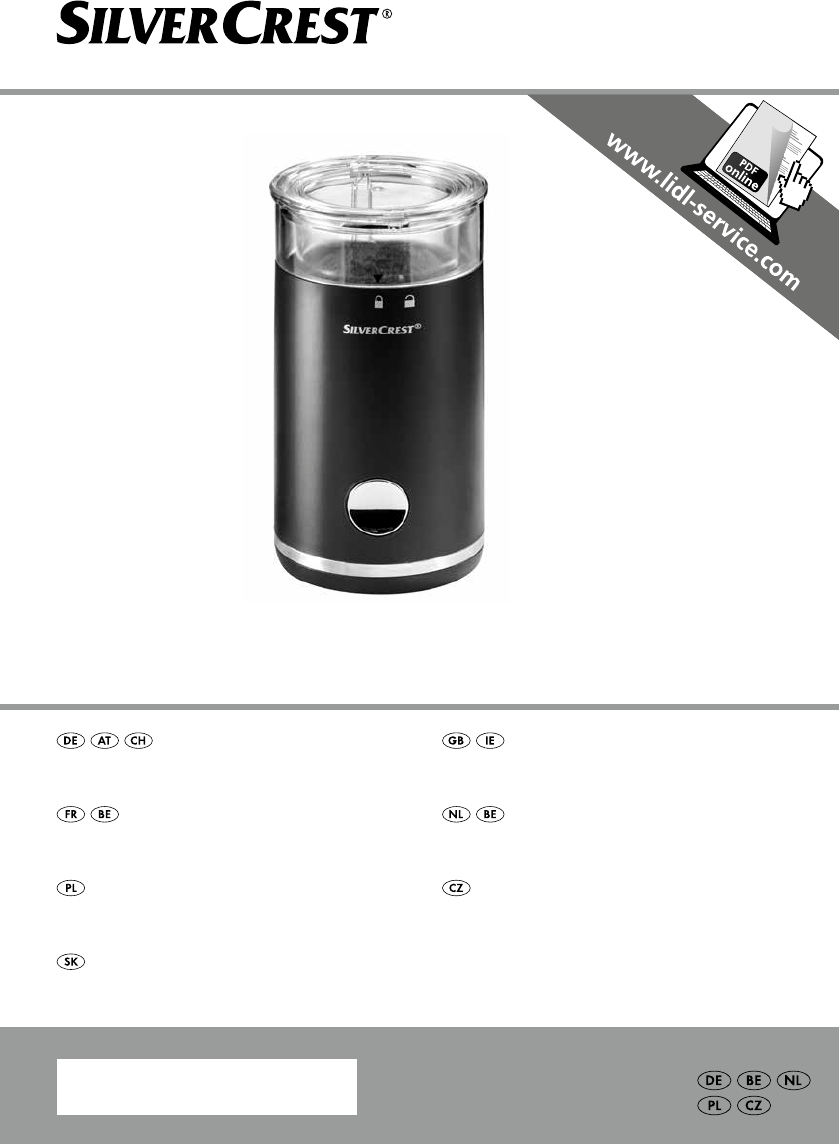 Manual SilverCrest SKMS 150 A1 Coffee Grinder
