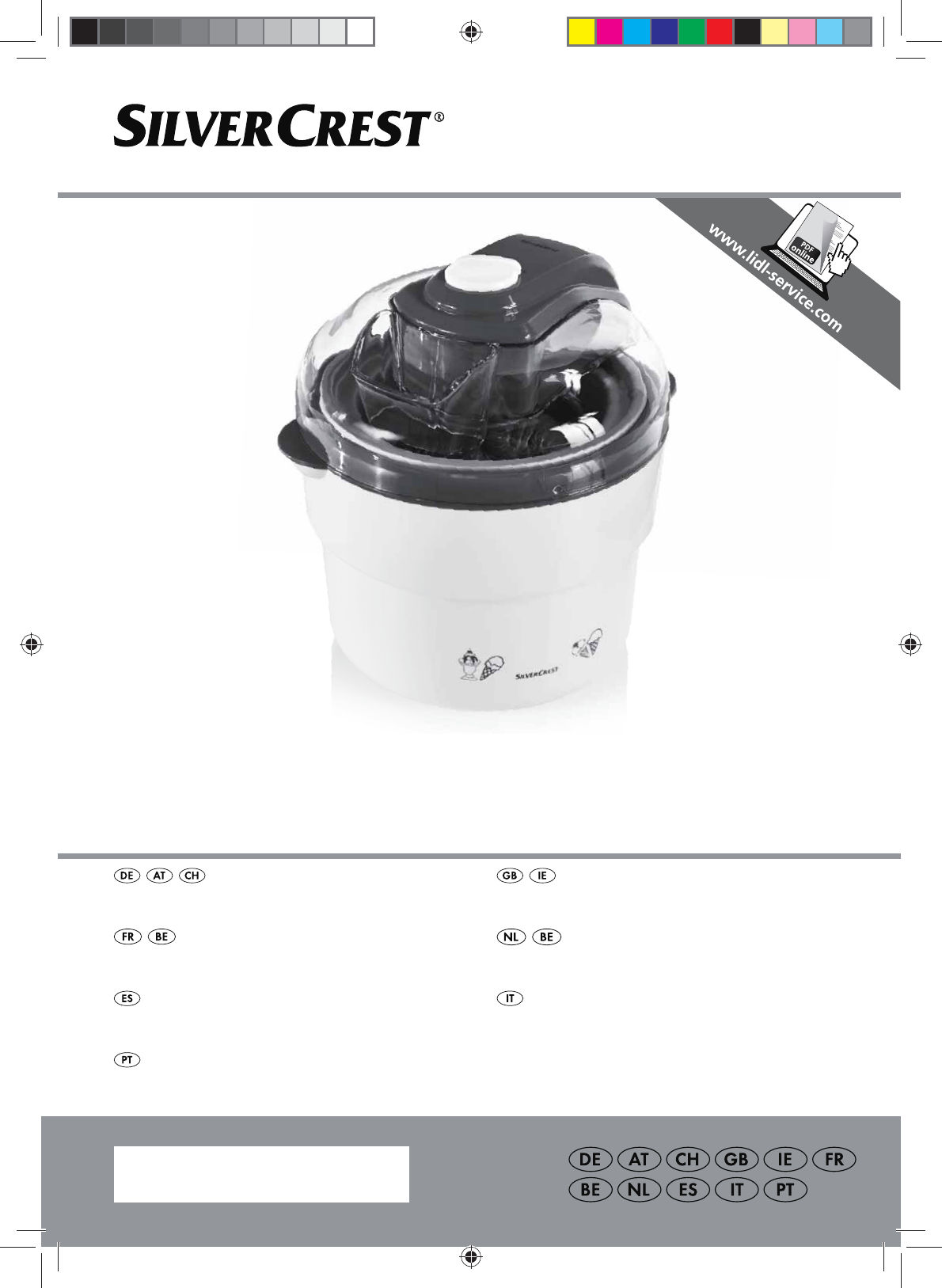 Manuale SilverCrest IAN 273394 Macchina del gelato