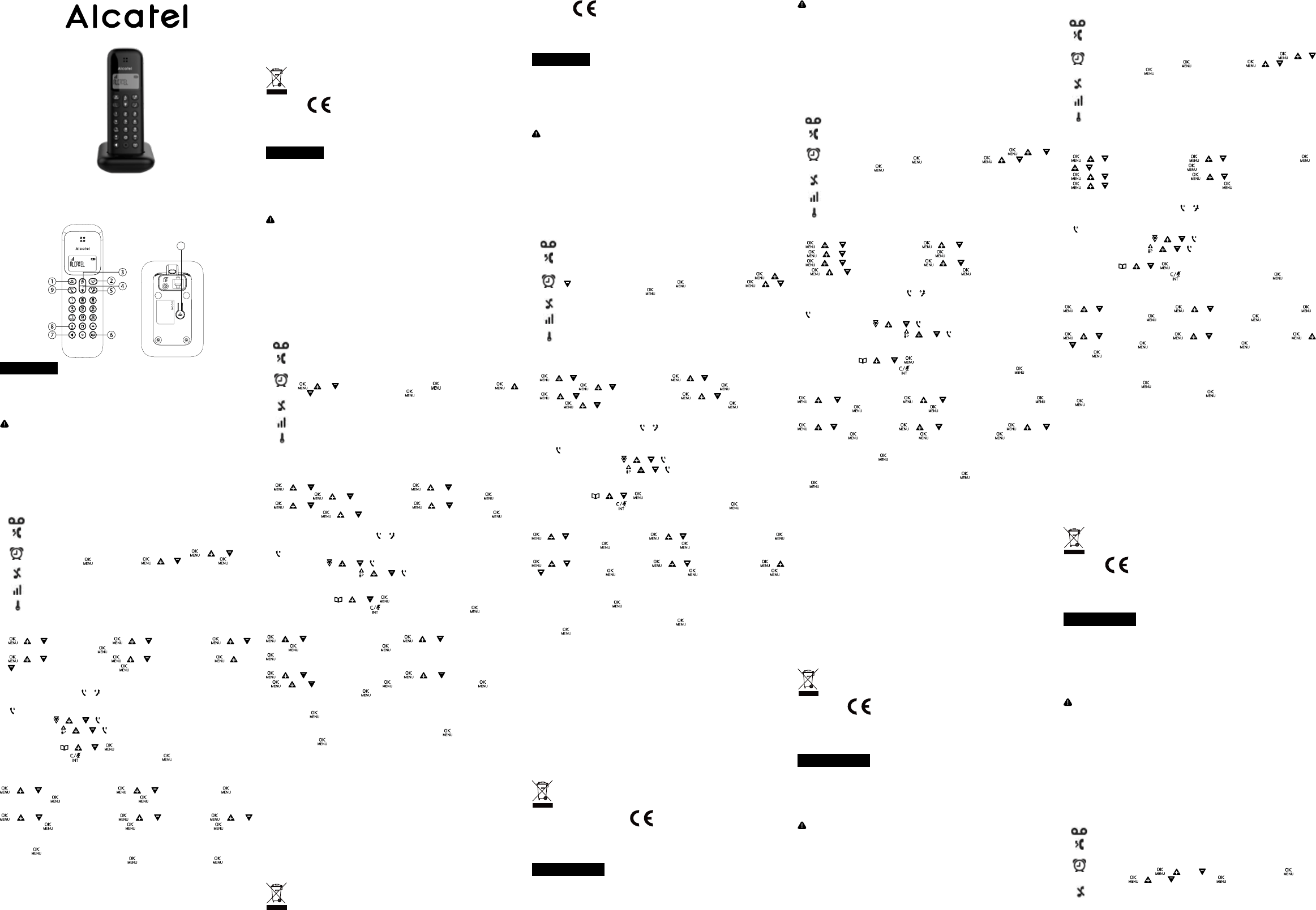 Bedienungsanleitung Alcatel D285 Schnurlose telefon