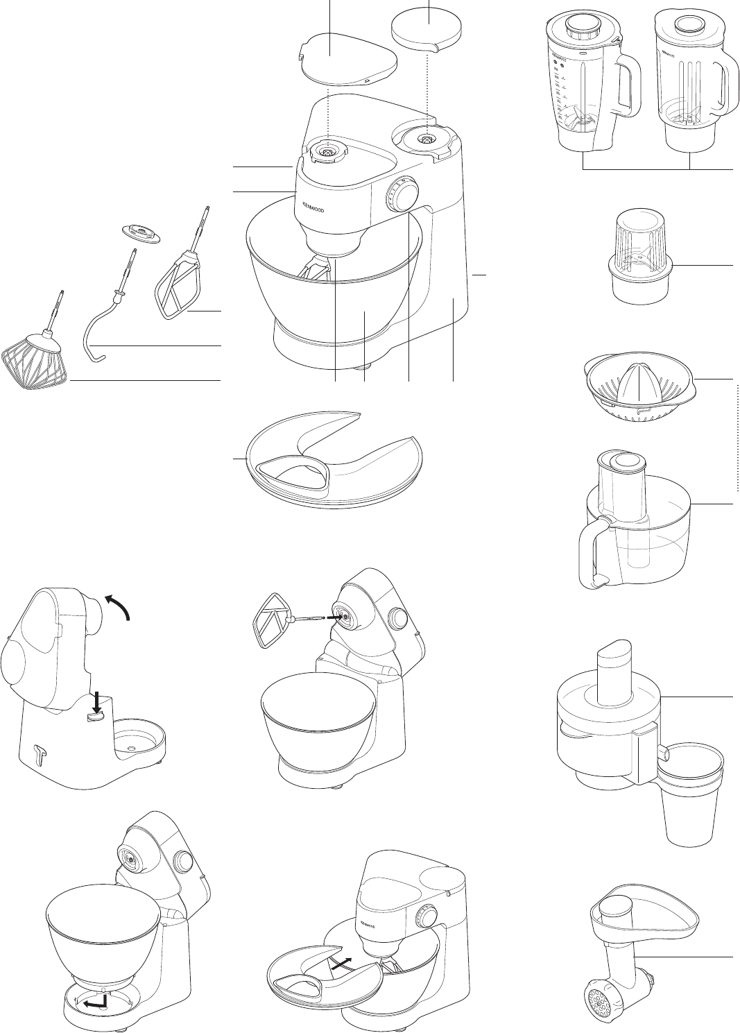 Manual Kenwood KM288 Stand Mixer