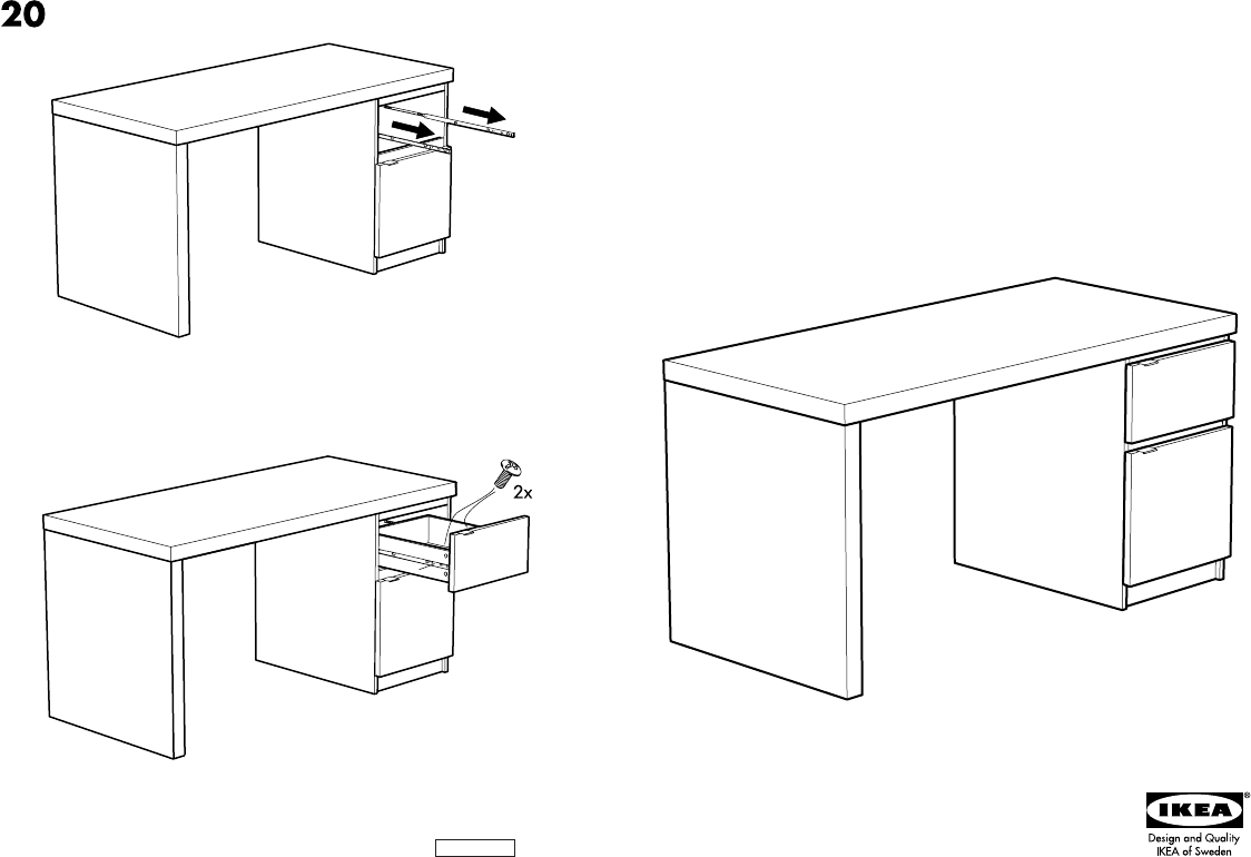 Manual IKEA JONAS Desk