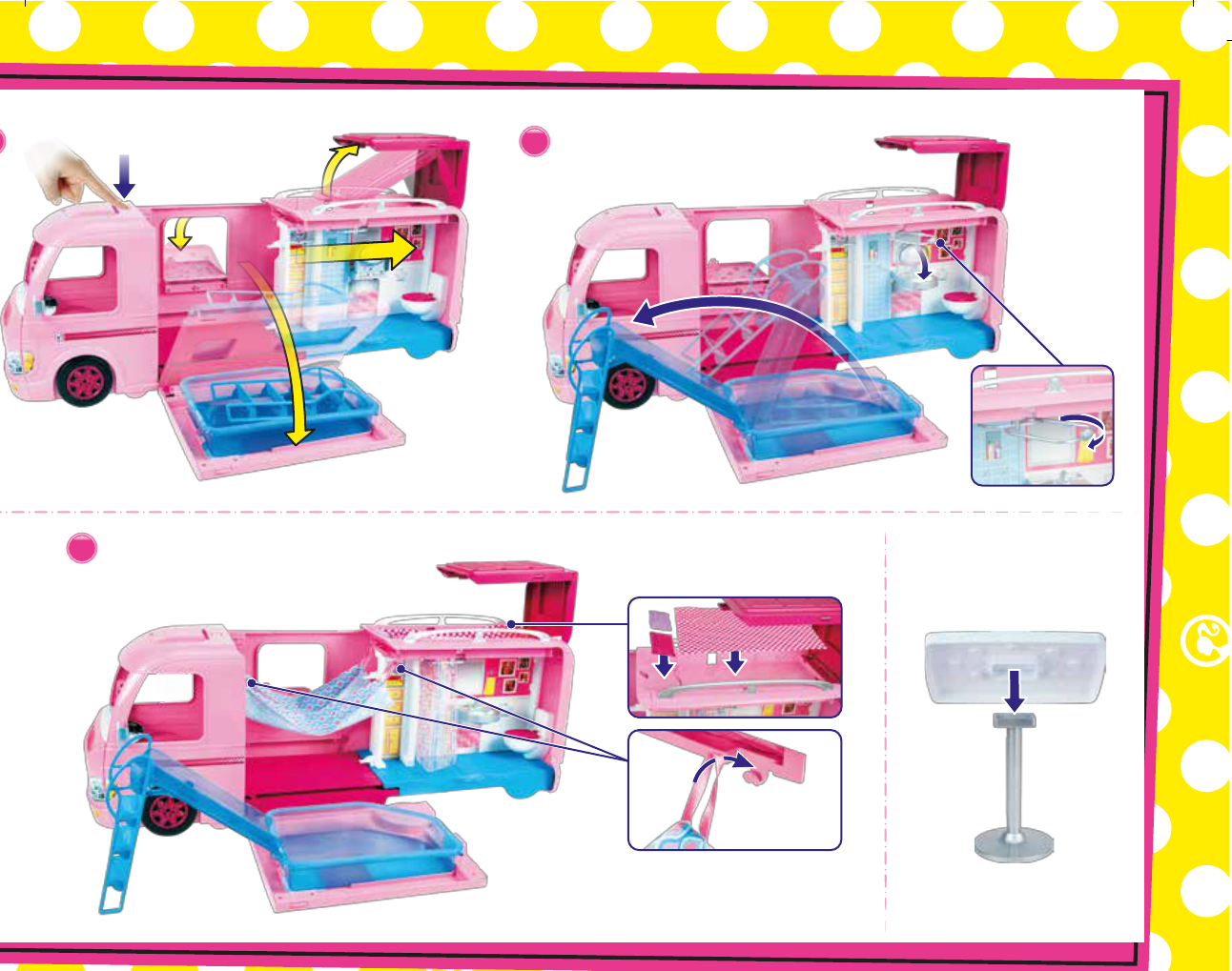 Manual Mattel FBR34 Barbie Dream Camper