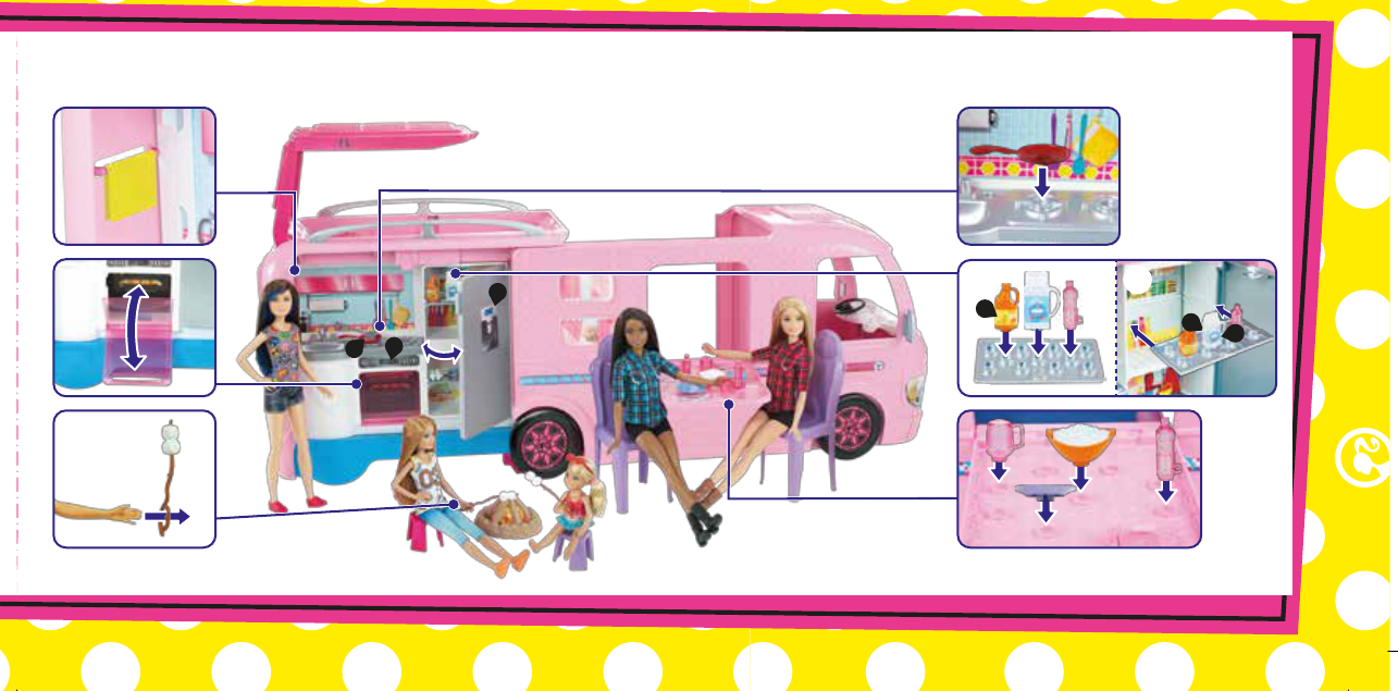 Manual Mattel FBR34 Barbie Dream Camper
