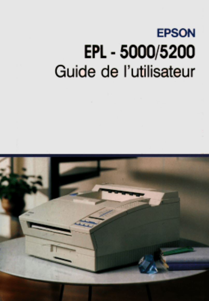 Manual Epson EPL-5000 Printer