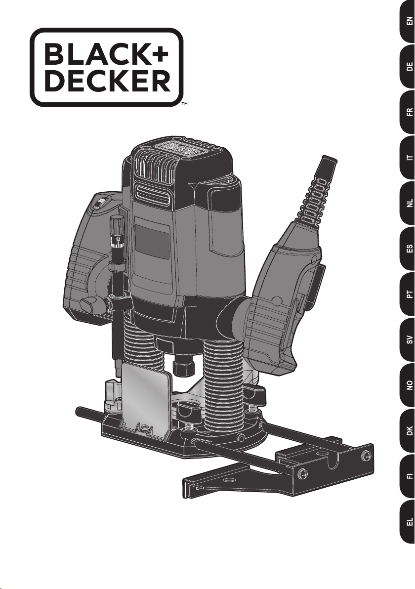 Manual Black and Decker KW1200E Plunge Router