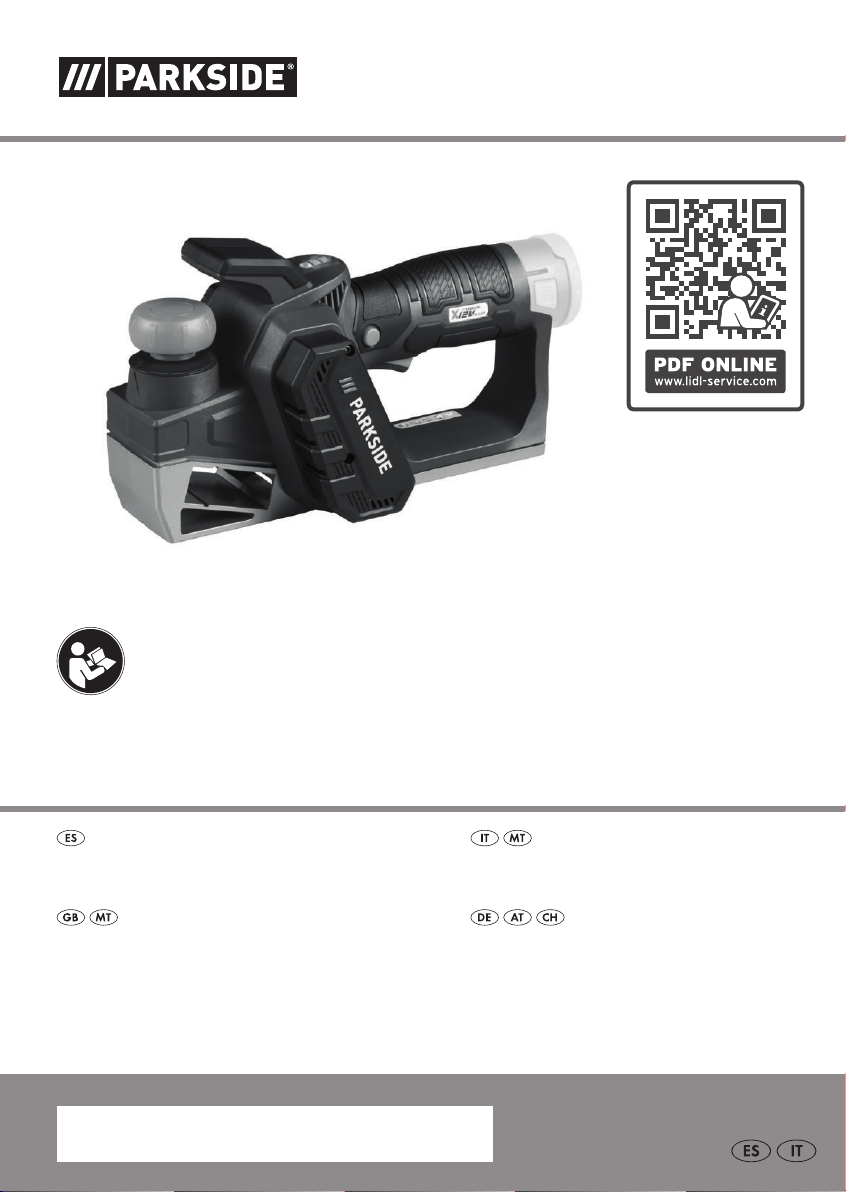 Bedienungsanleitung Parkside PHA 12 B2 Hobel