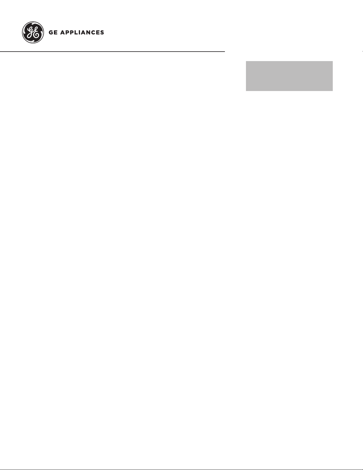 Handleiding GE GTW490ACJ5WS Wasmachine