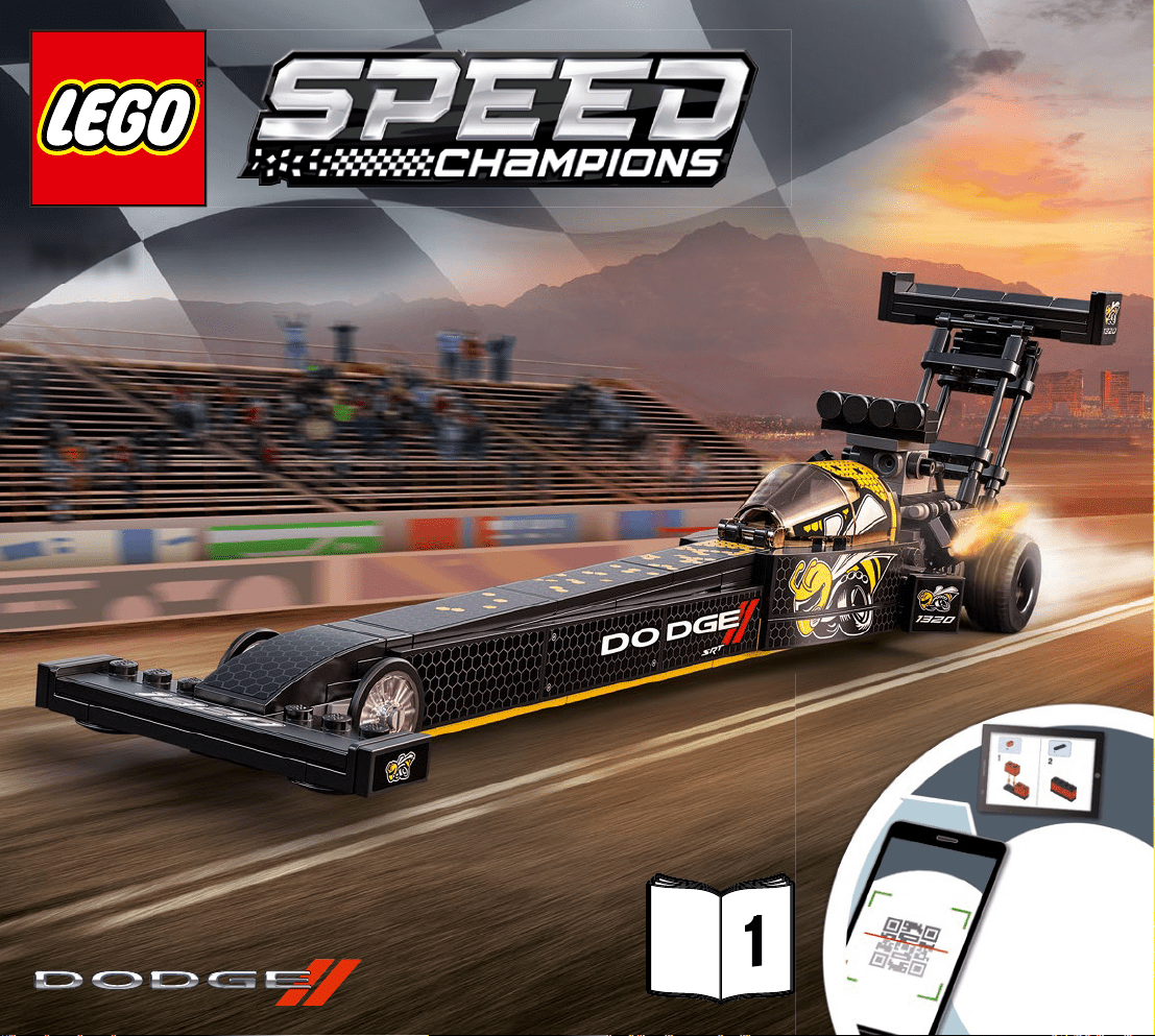Manual Lego set 76904 Speed Champions Mopar Dodge//SRT Top Fuel