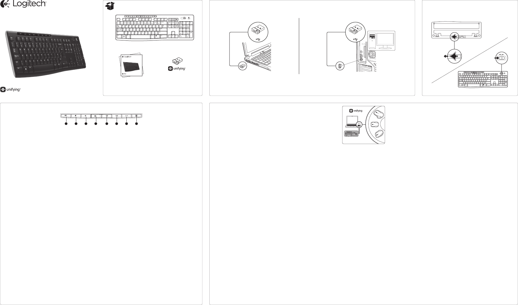 Manuale Logitech K270 Tastiera